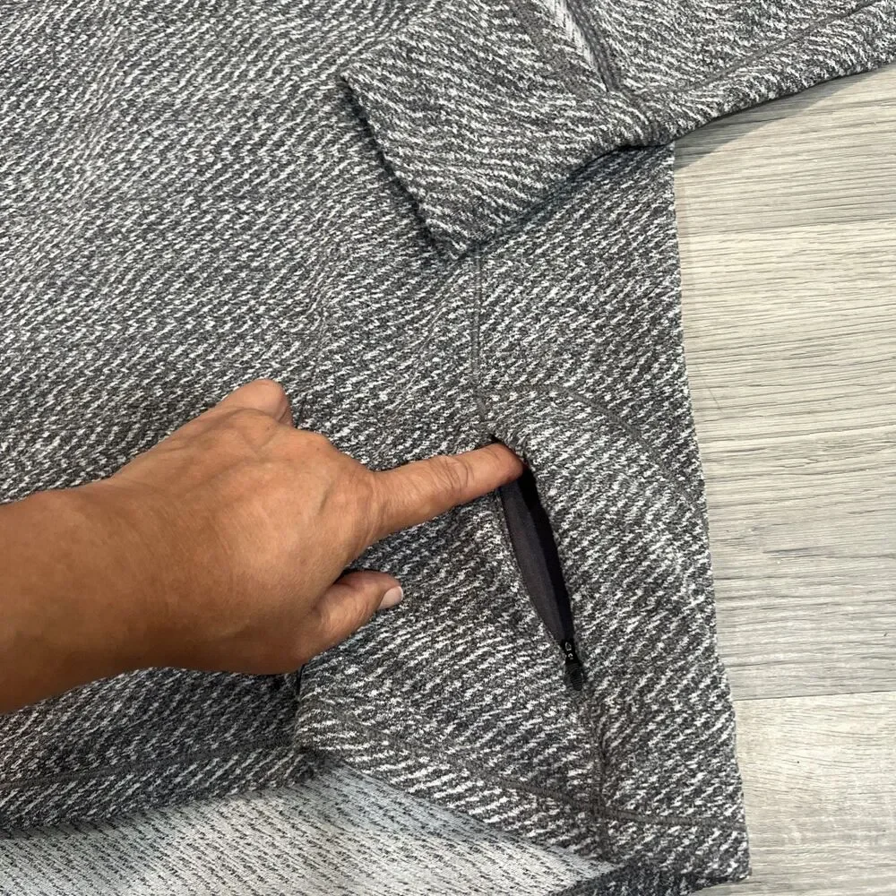 Lululemon Outrun 1/2 Zip Rulu Pullover Hazy Heather Gray Size 10